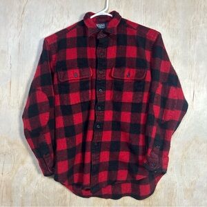 RARE Vtg Polo Ralph Lauren CFU Plaid Whitfield 100% Cashmere Flannel Shirt S/M